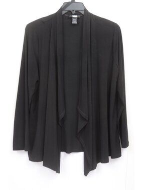 Y2K Studio1940 PLUS 18/20W Black Stretchy Open Cardigan Business Academia Office